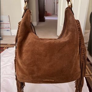 Michael Kors Billy Suede Fringe Hobo